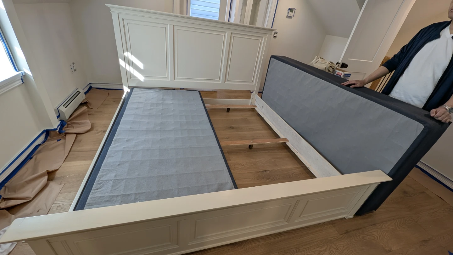 Wood King Bed Frame Set – Pickup Only - photo 4