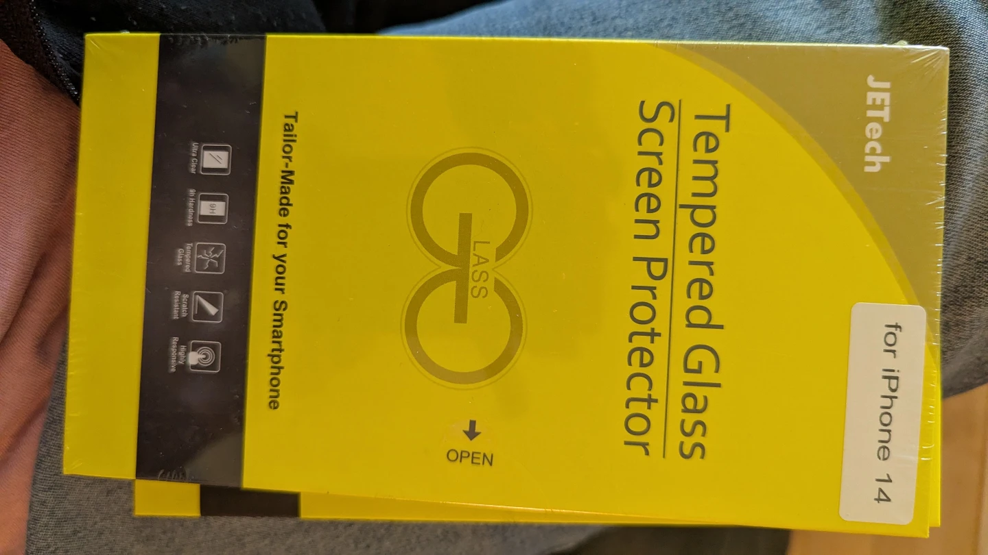 JETech Tempered Glass Screen Protector for iPhone 14
