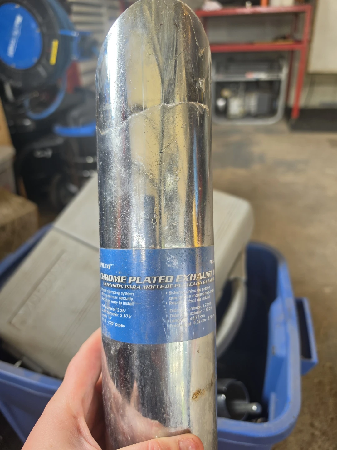 Pilot Chrome Plated Exhaust Extension - photo 4