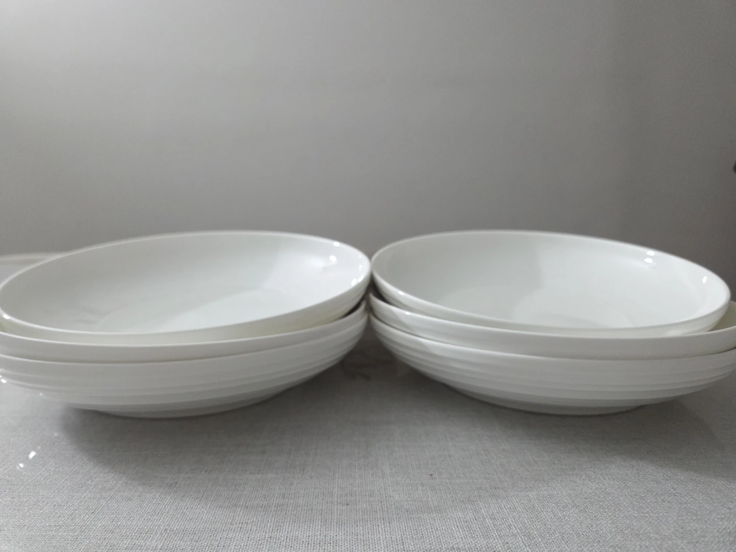 Mikasa Swerl Set of 6 White Pasta Bowls