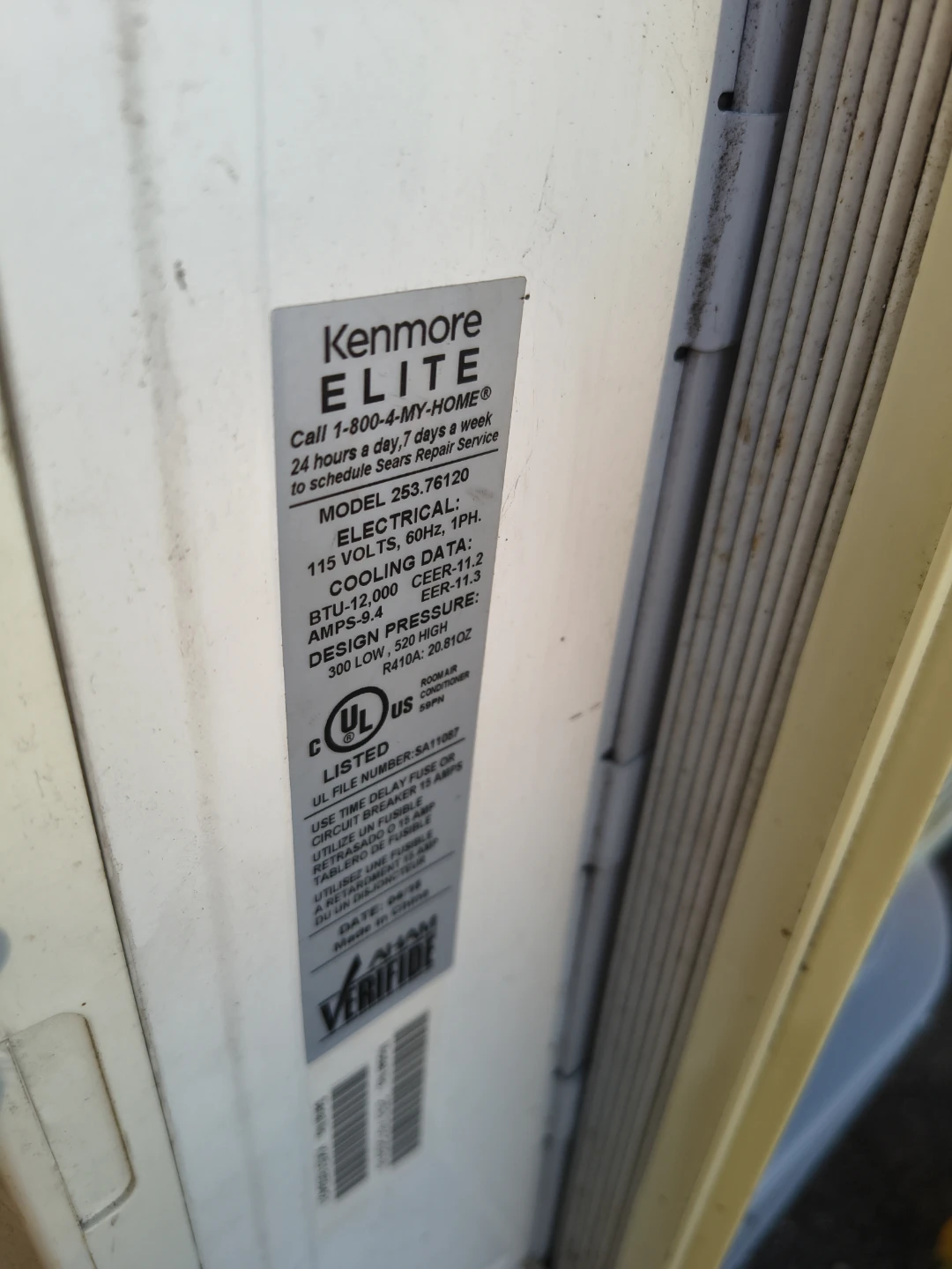 Kenmore elite 12000 btu air conditioner - photo 2