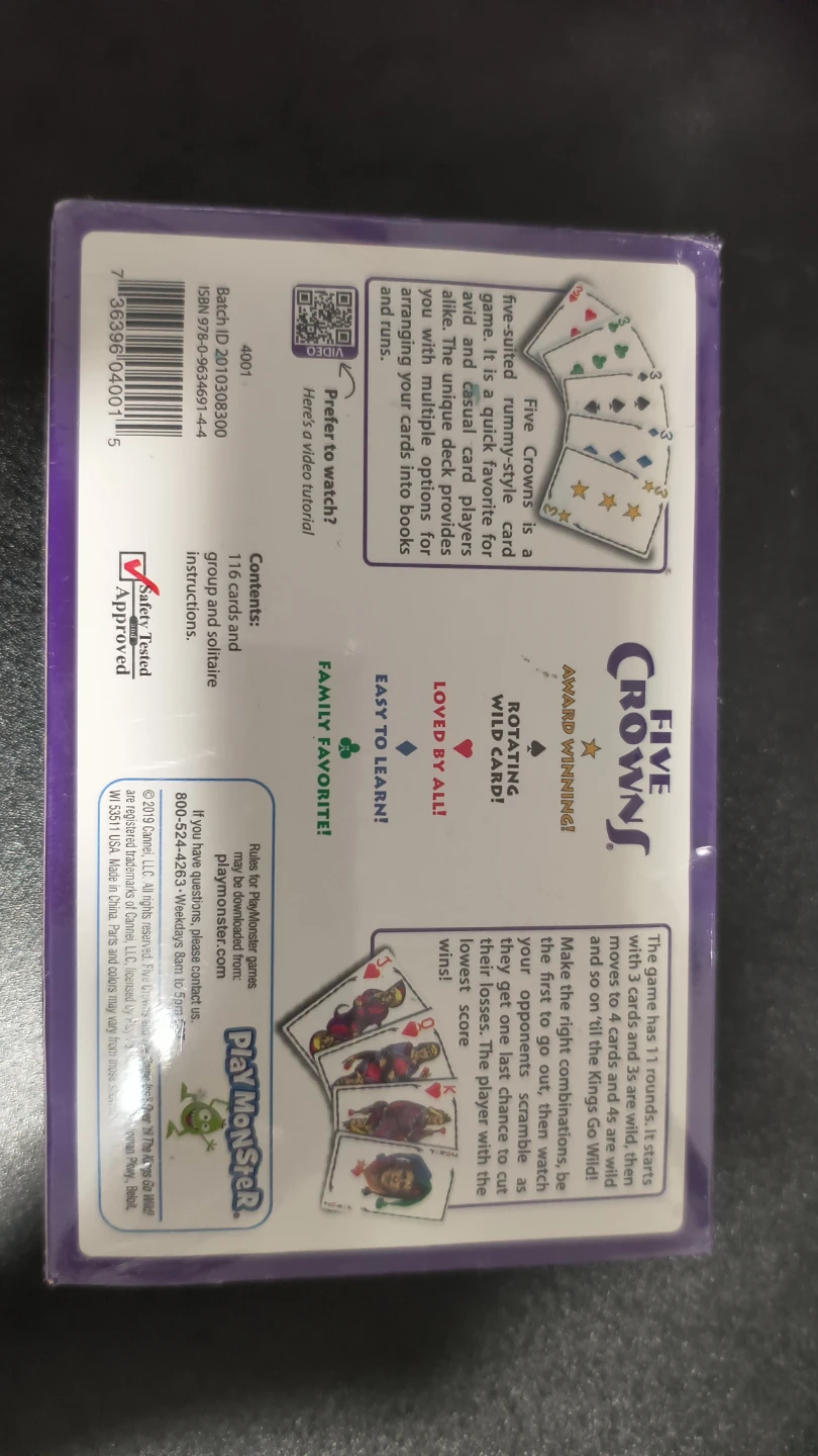 BNIB - Five Crowns Rummy-Style Card Game - photo 2