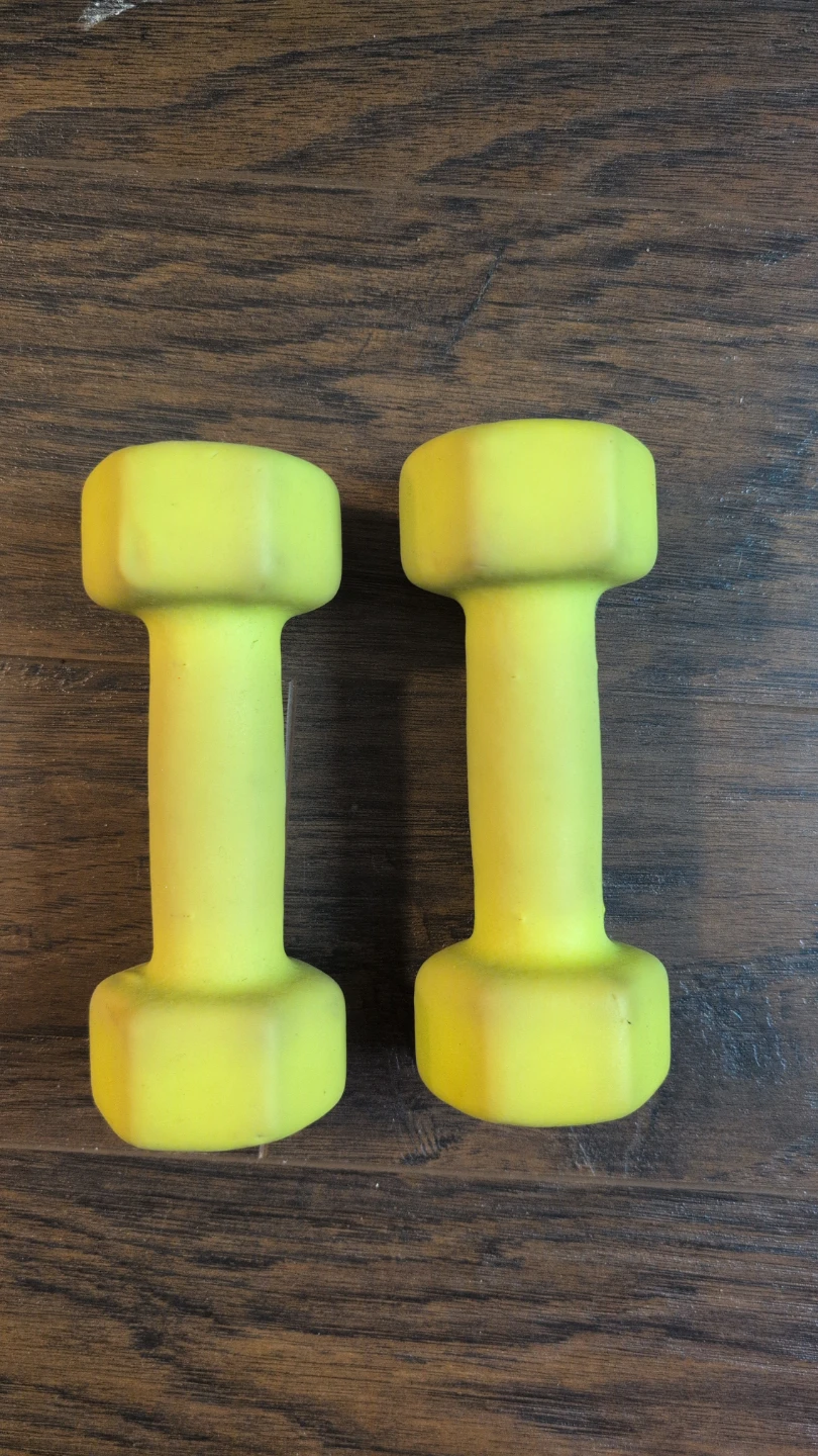 Yellow Dumbbells - 5 lbs Pair - photo 2