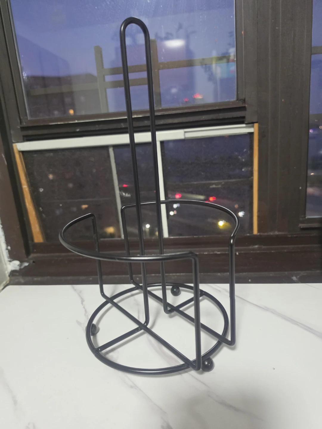 Black Metal Paper Towel Holder