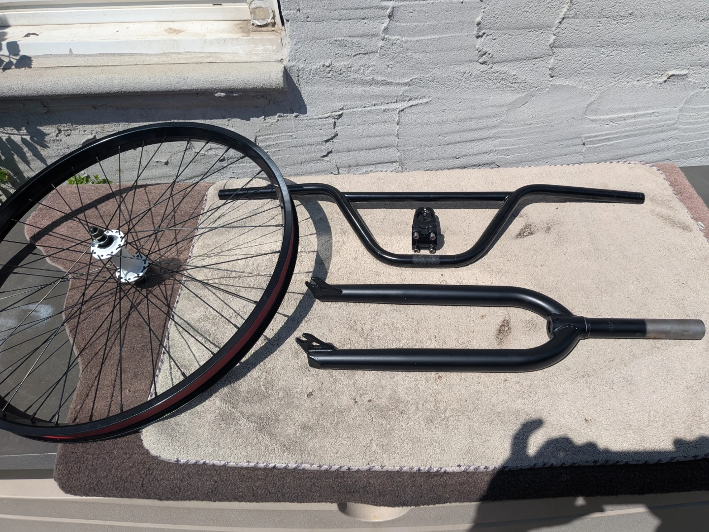 Outlaw black combat  elite  Bmx parts set. - photo 4