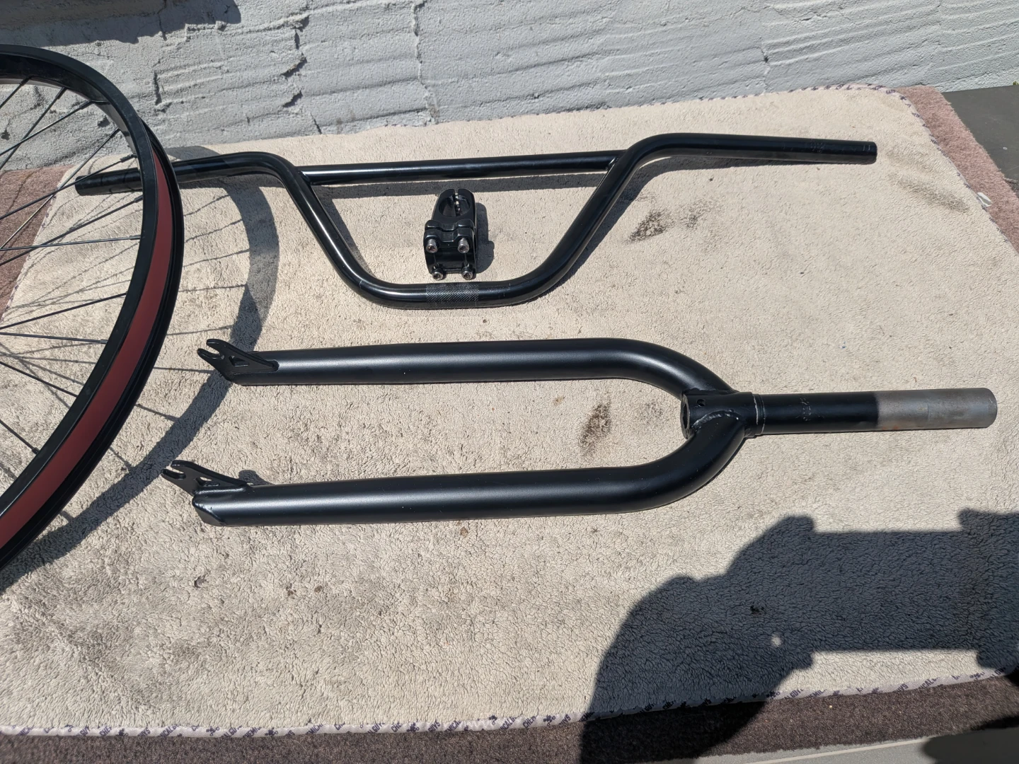 Outlaw black combat  elite  Bmx parts set. - photo 3