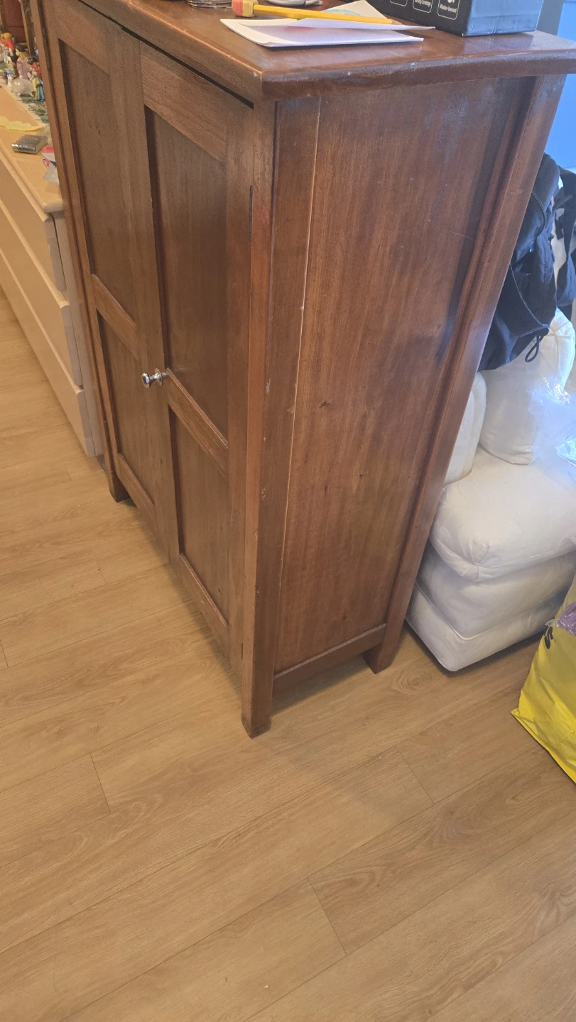 Wooden Cabinet with Double Doors