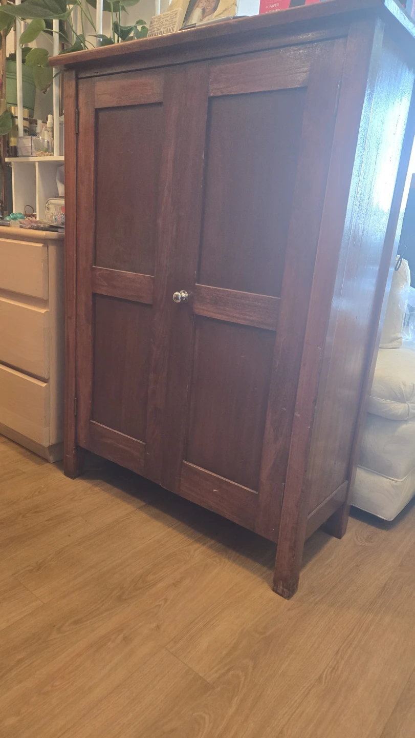 Wooden Cabinet with Double Doors - photo 2