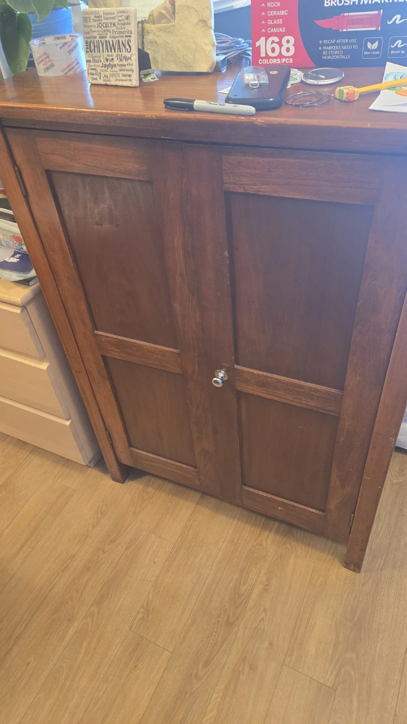 Wooden Cabinet with Double Doors - photo 3