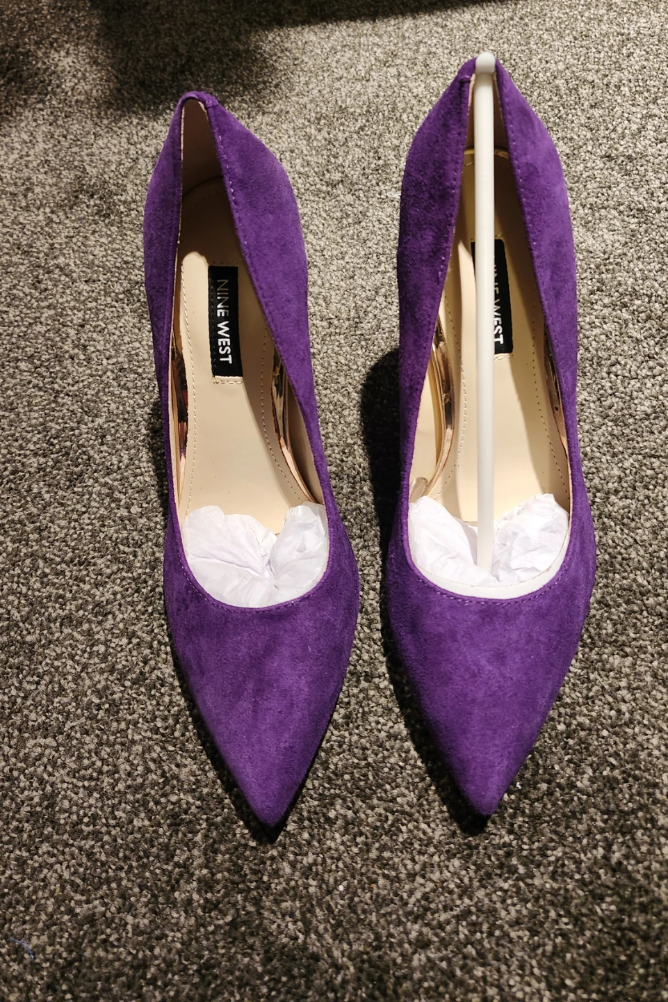 Nine West Tatiana Dress Pump - Purple Suede - Size 6 - photo 4