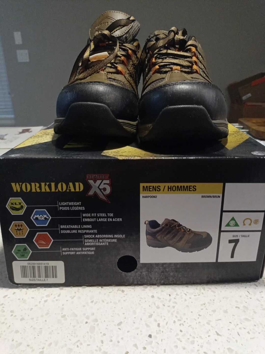 Workload X5 Men's Composite Toe Work Shoes Size 7 - photo 2
