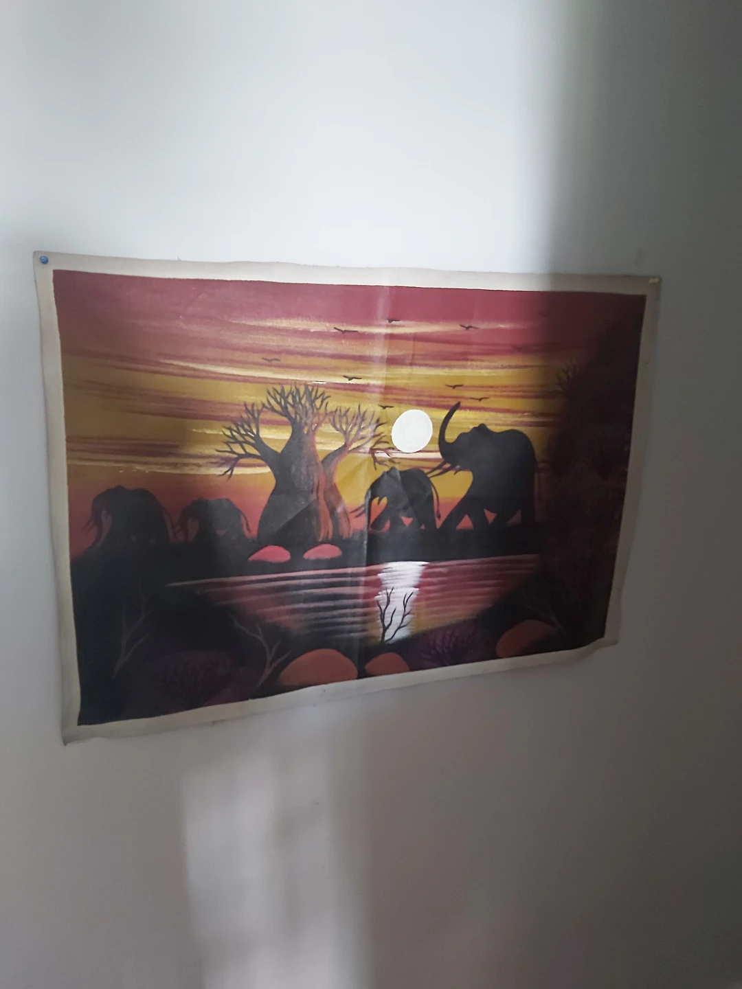 African Sunset Painting