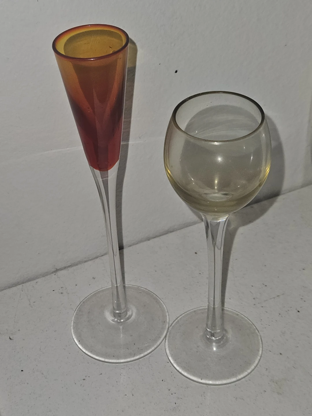 Harlequin Cordial Glasses-Vintage - photo 2
