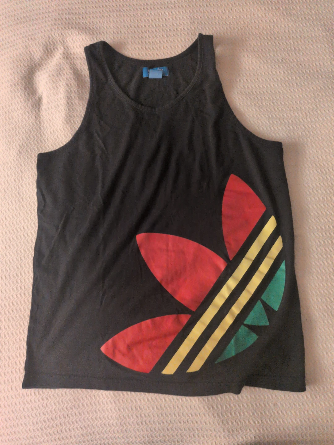 Adidas Black Trefoil Logo Tank Top
