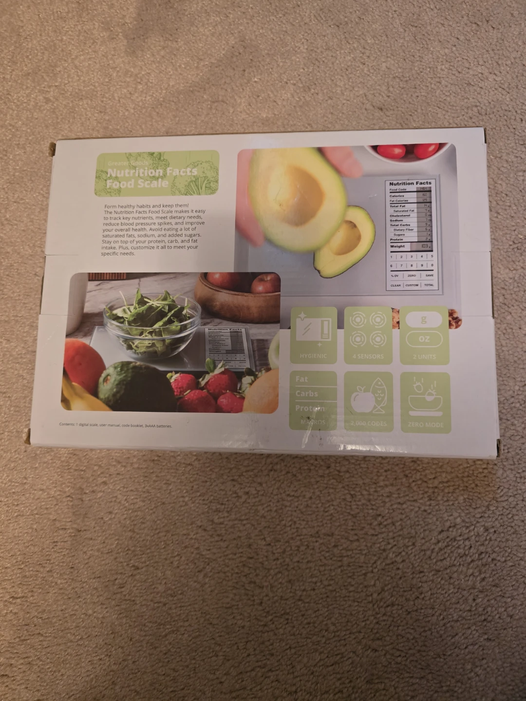 Greater Goods Nutrition Facts Food Scale - photo 2