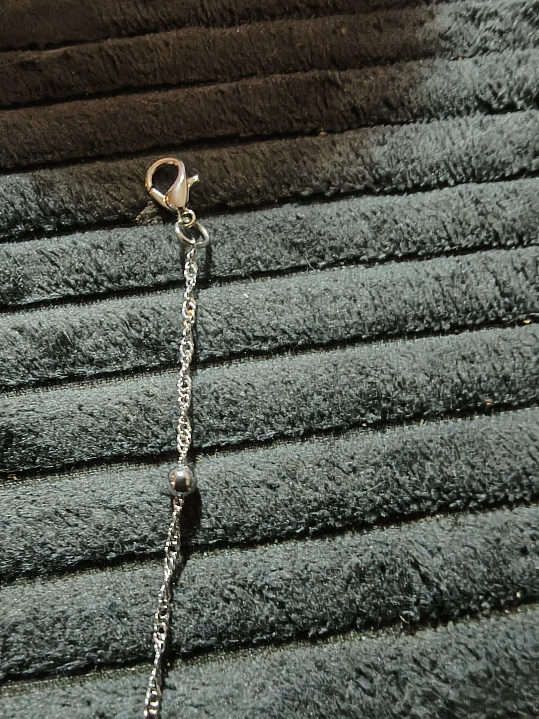 Silver-tone Chain Bracelet with Beads - photo 3