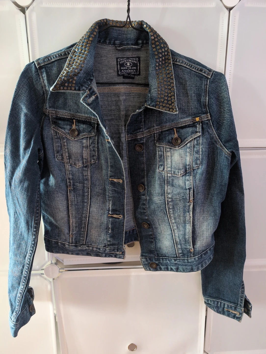Lucky Brand Studded Denim Jacket