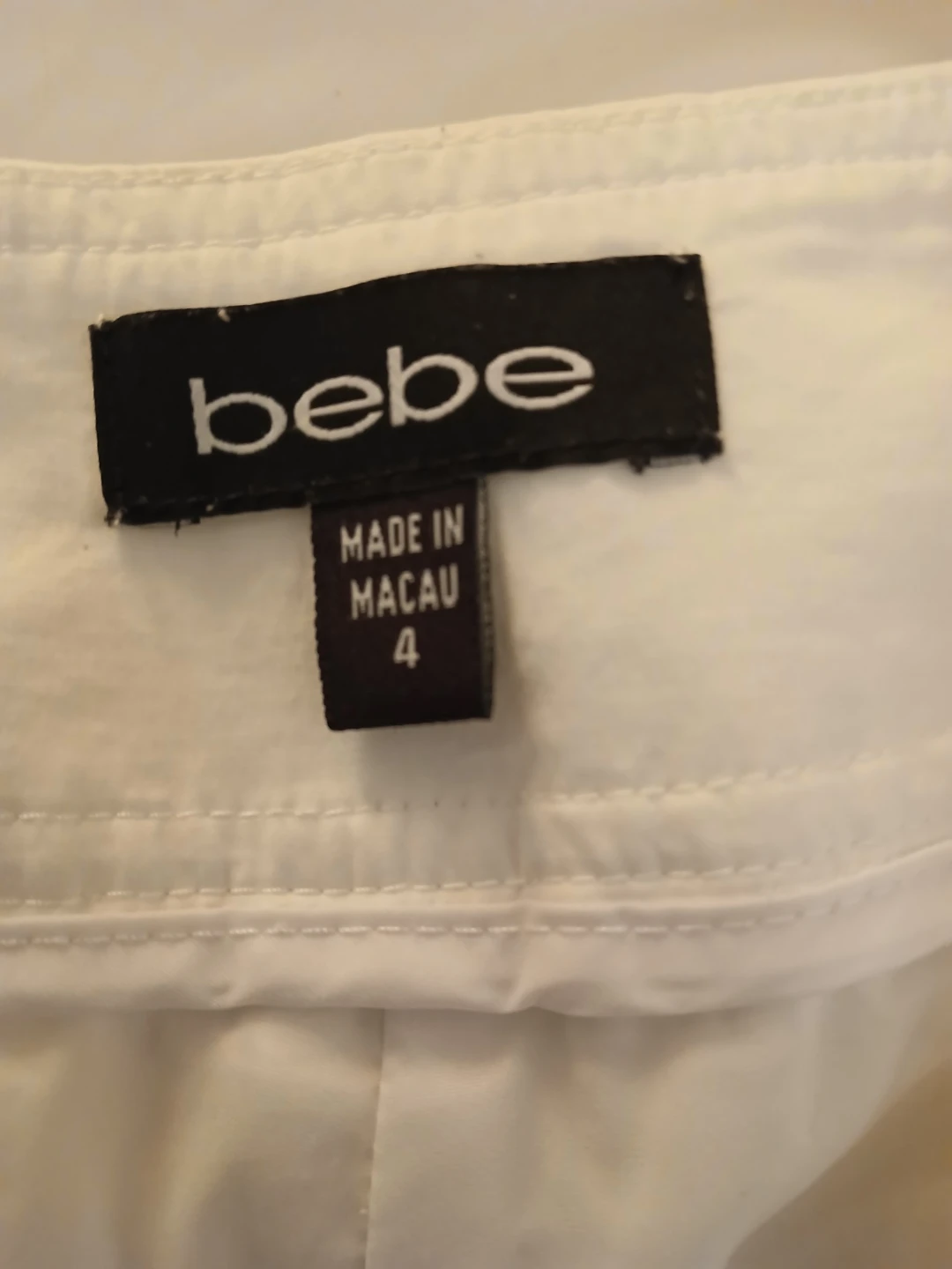 Seduction XS & Bebe Size 4 White Capri Pants available. $5 EACH. - photo 3