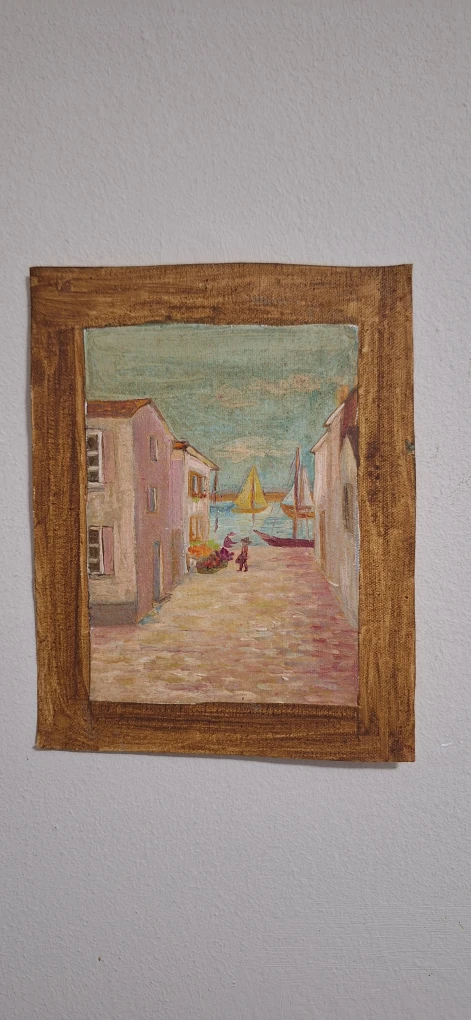Vintage Seascape Painting - photo 2