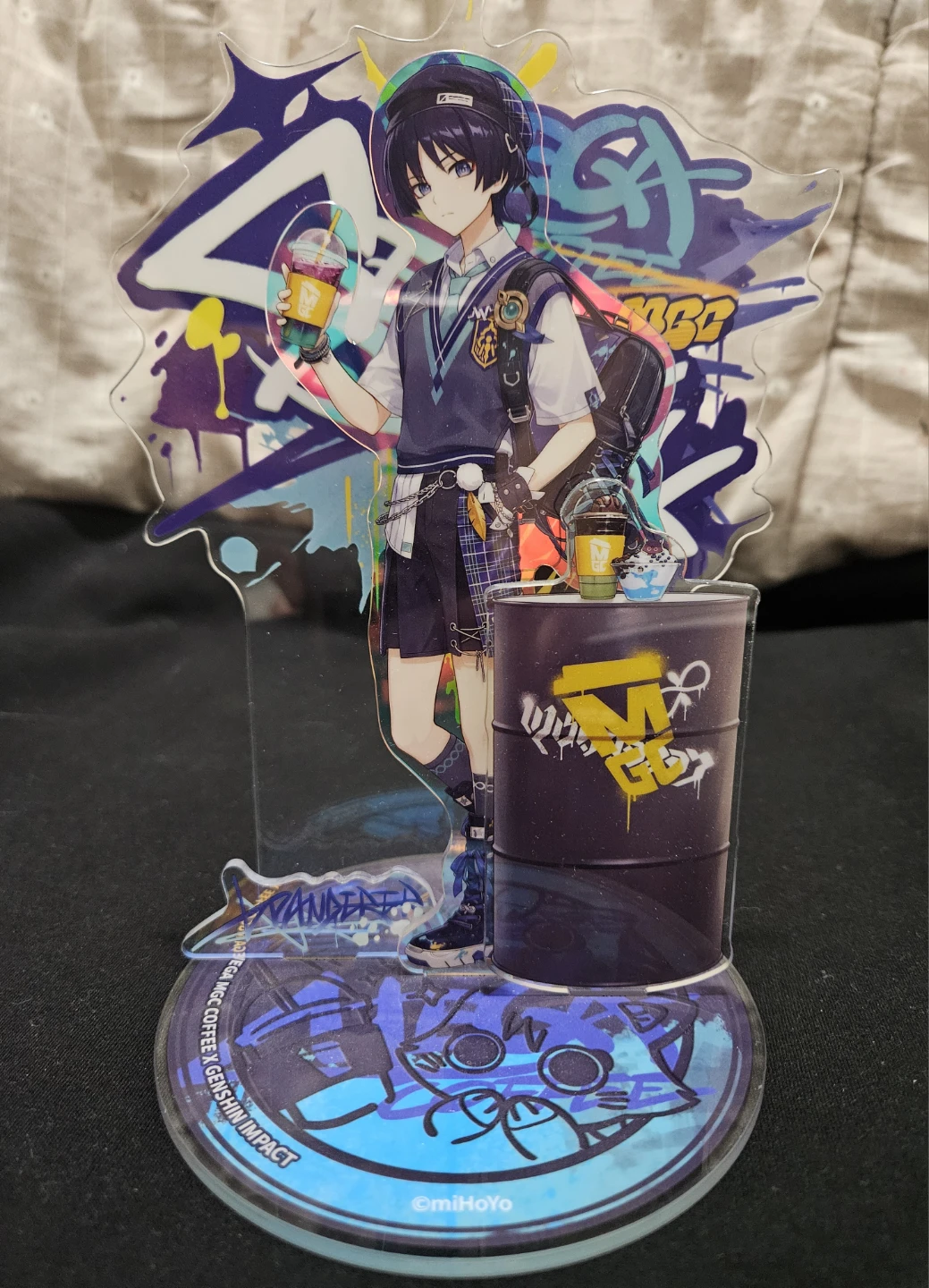 Scaramouche MEGACOFFEE collab acrylic stand