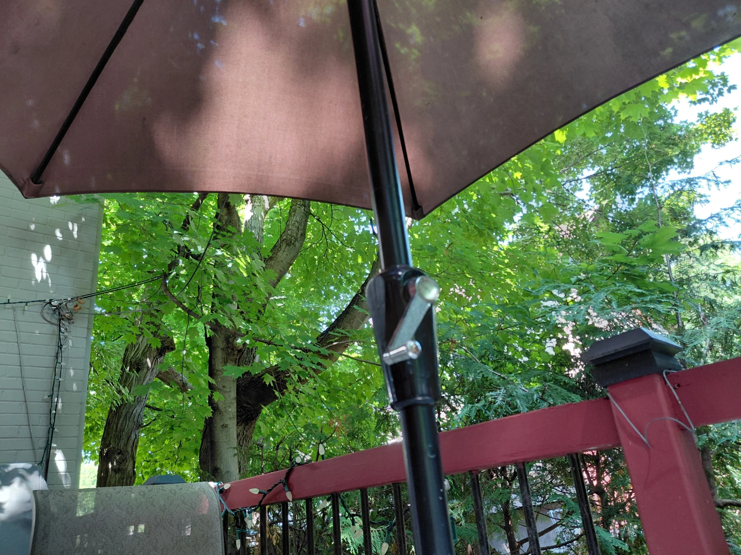 Full Patio Set Table Chairs and Foldable Umbrella - photo 3