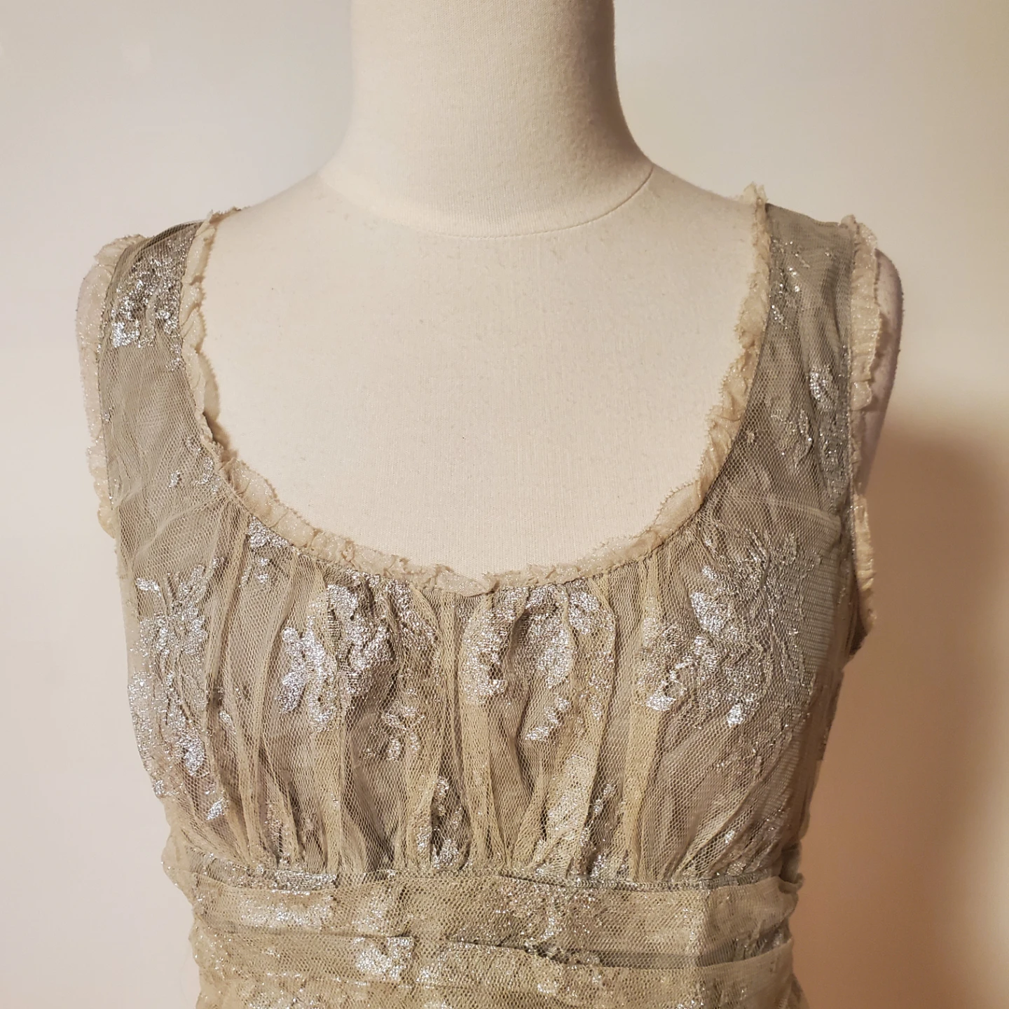 DKNY Women's Lace Overlay Dress