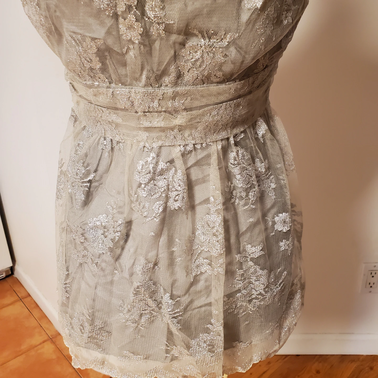 DKNY Women's Lace Overlay Dress - photo 3