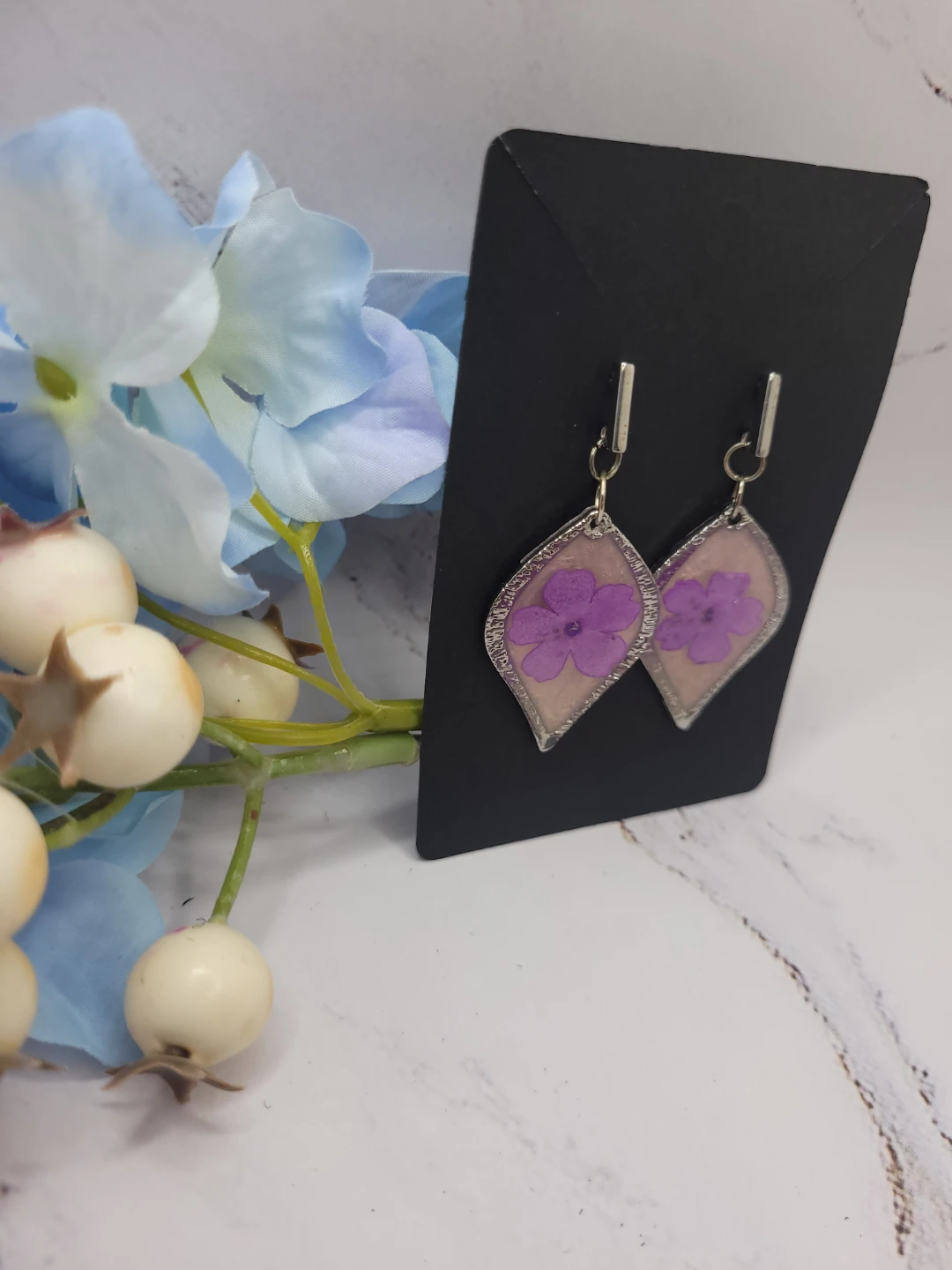 Handmade Resin Earrings - photo 4