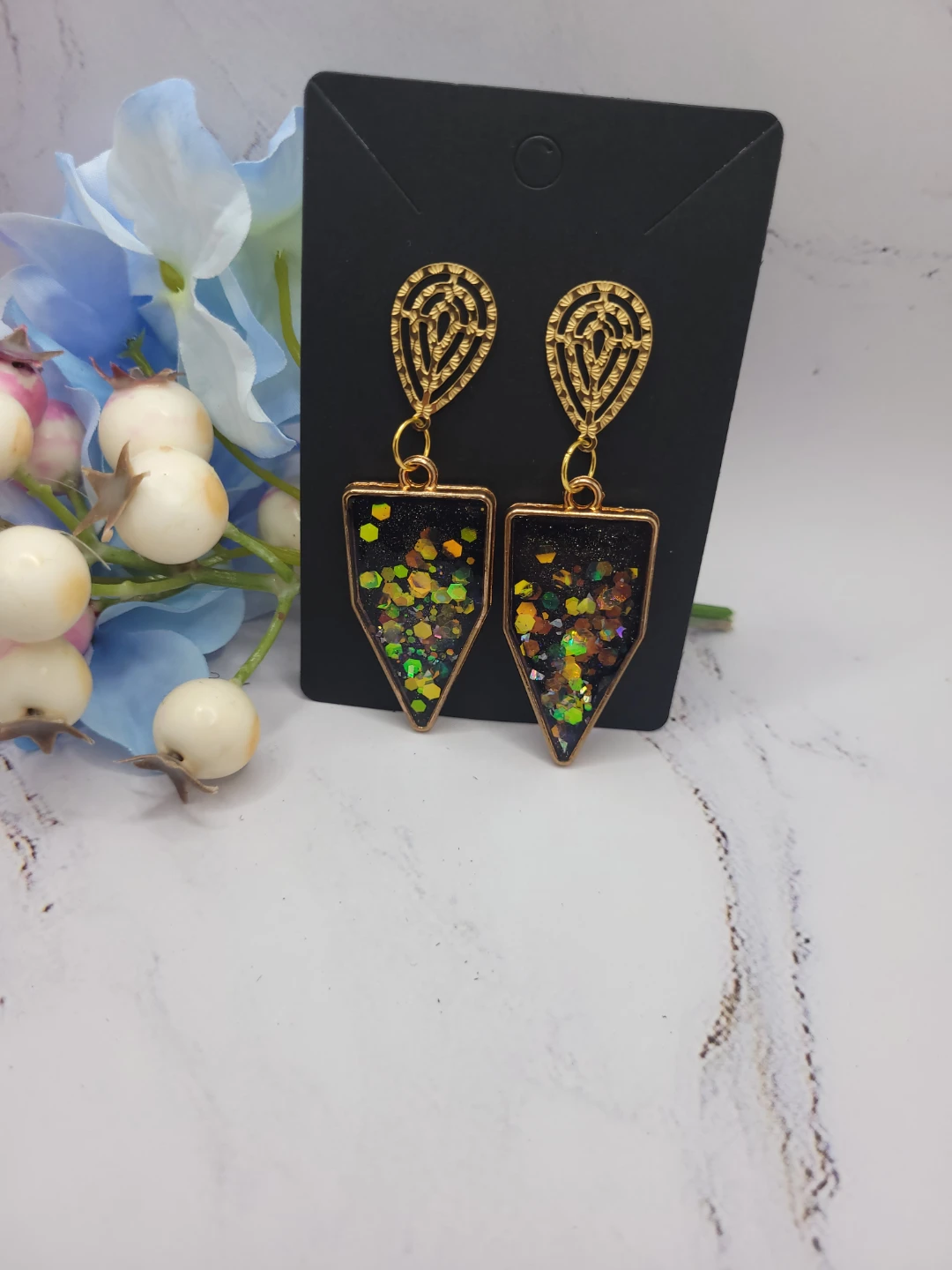 Handmade Resin Earrings - photo 5