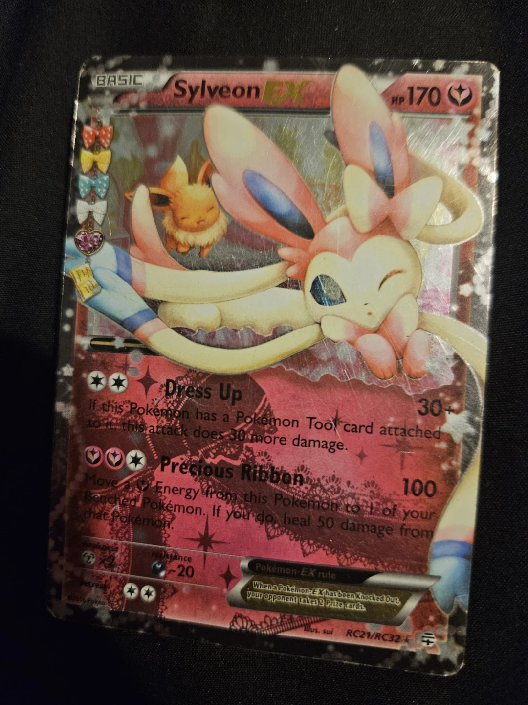 Sylveon EX Card RC21/RC32
