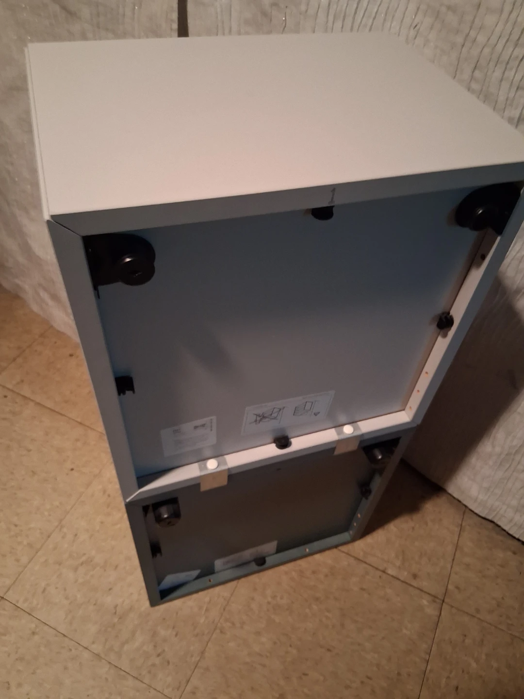 White and Gray Cube Storage Shelf Unit - photo 2