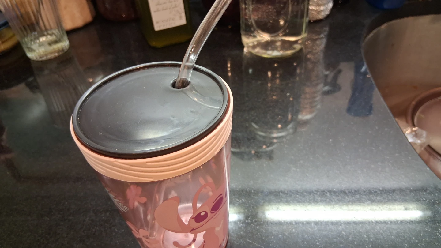 Pink Angel Stitch Tumbler with Straw - photo 2
