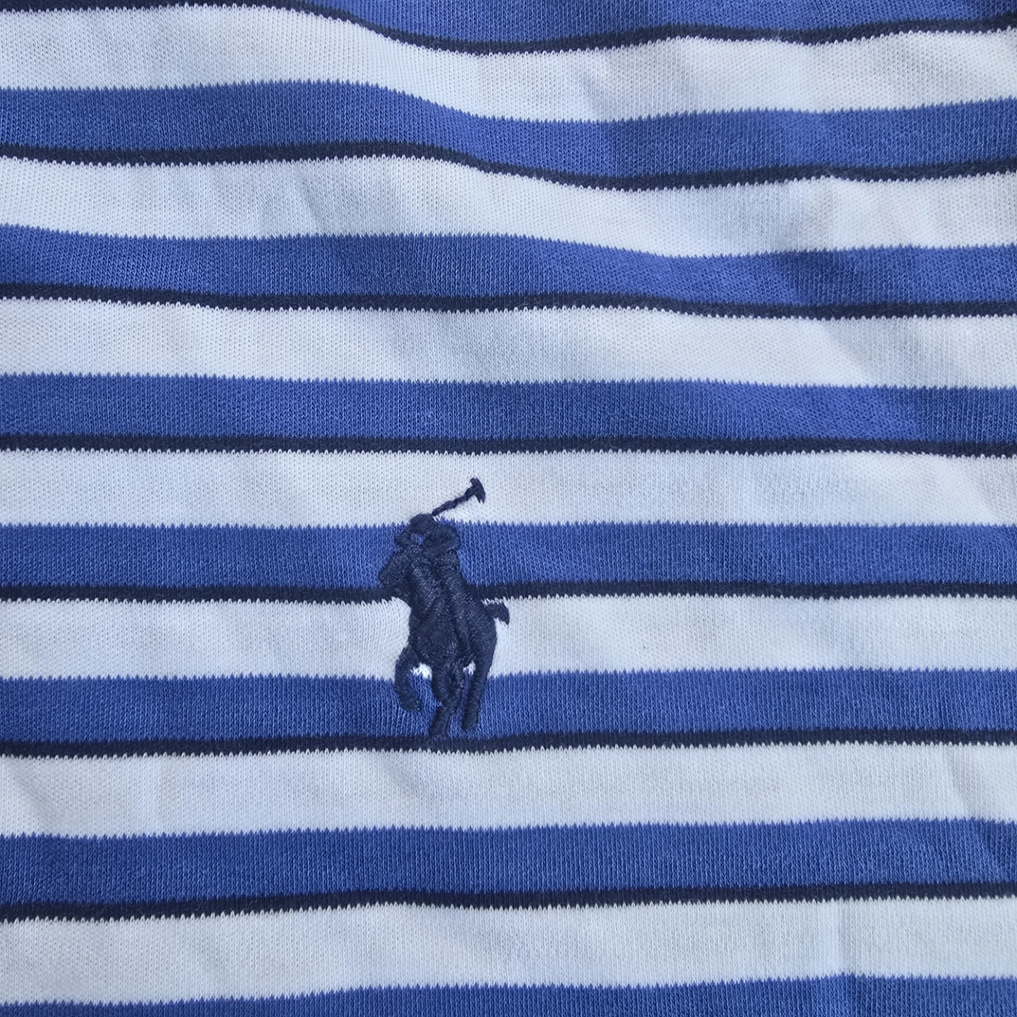 Polo Ralph Lauren Blue & White Striped Polo Shirt - photo 2