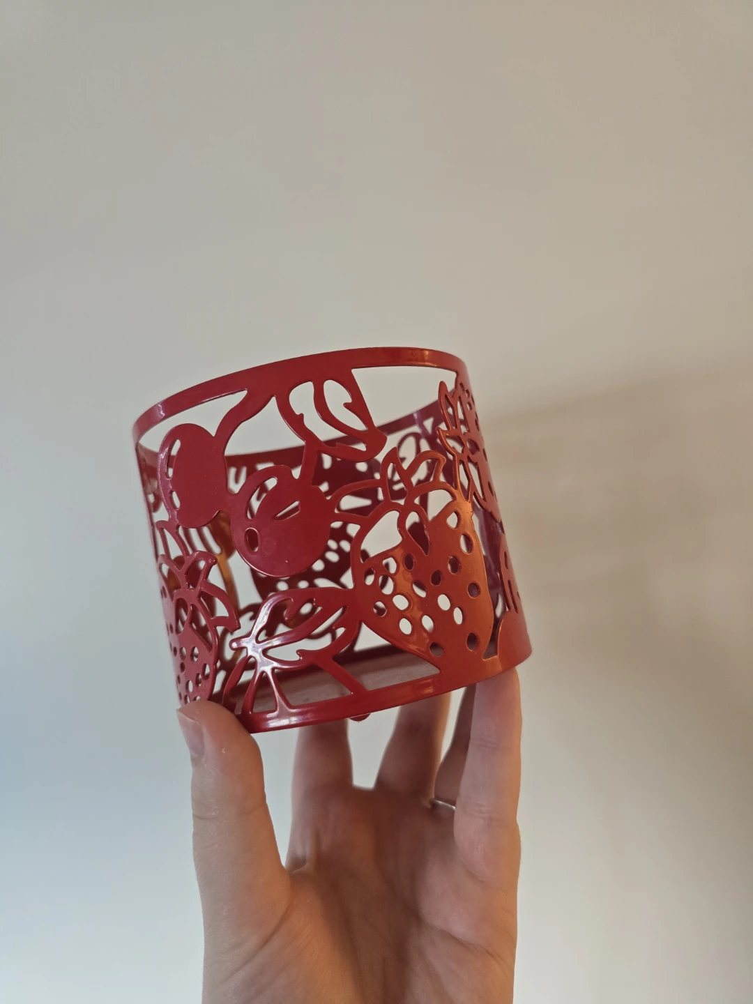 Bath & Body Works Red Candel Holder Sleeve