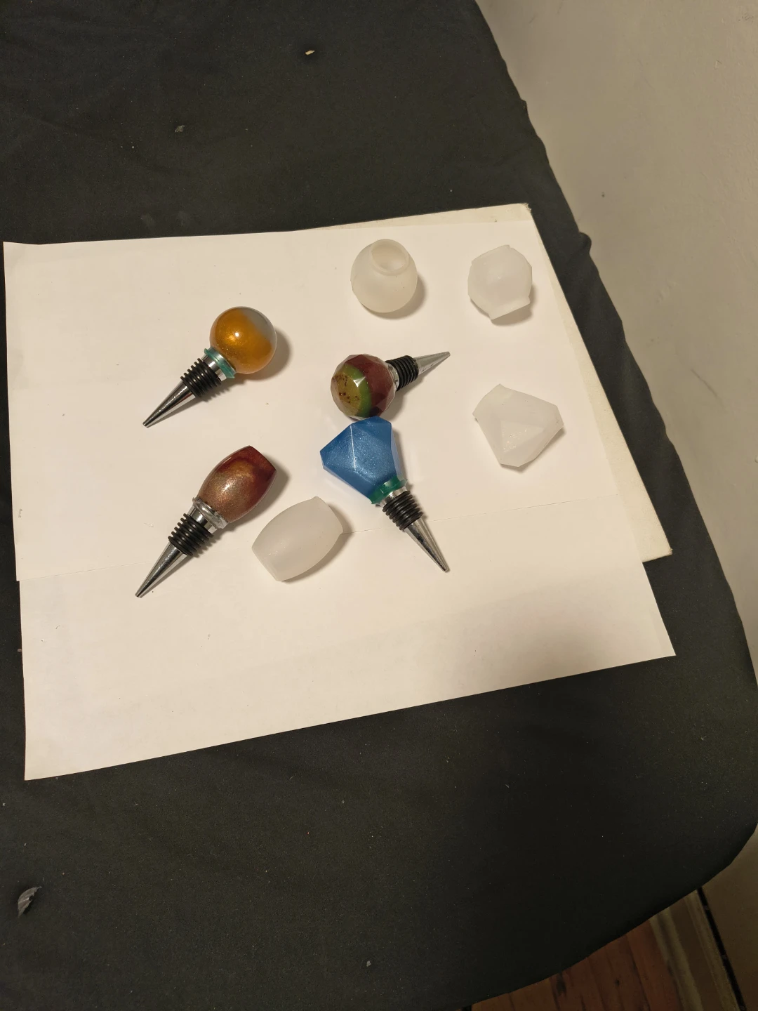 Set of 5 Decorative Wine Bottle Stoppers