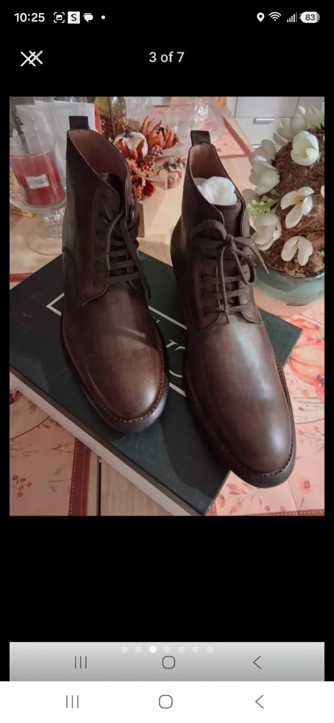 Capori Italy Leather Lace-Up Ankle Boots - photo 2