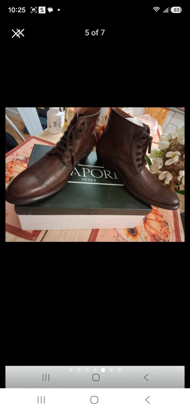 Capori Italy Leather Lace-Up Ankle Boots - photo 4