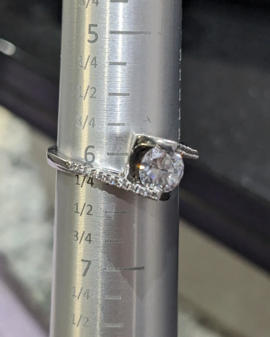 Size 6 Sterling Silver Bypass Ring - photo 5