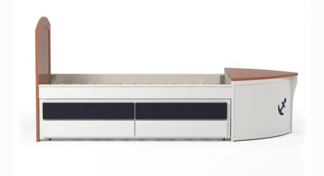 Kids Boat Bed with Trundle and Storage - photo 5