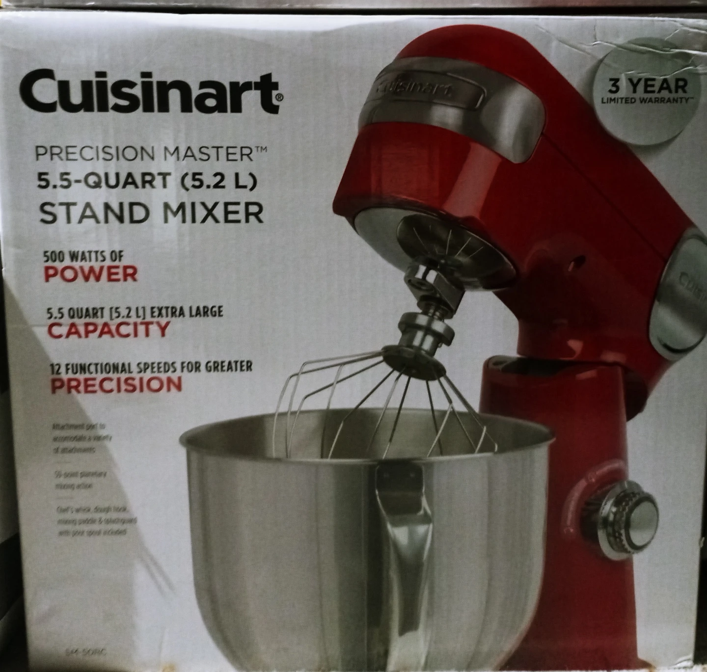 Cuisinart Precision Master 5.5-Quart Stand Mixer