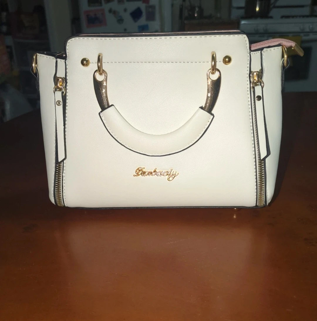 White Faux Leather Cat Face Coin Purse with Strap - photo 3
