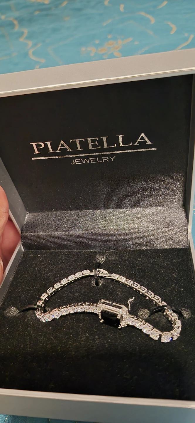 PIATELLA JEWELRY Emerald Cut Tennis Bracelet