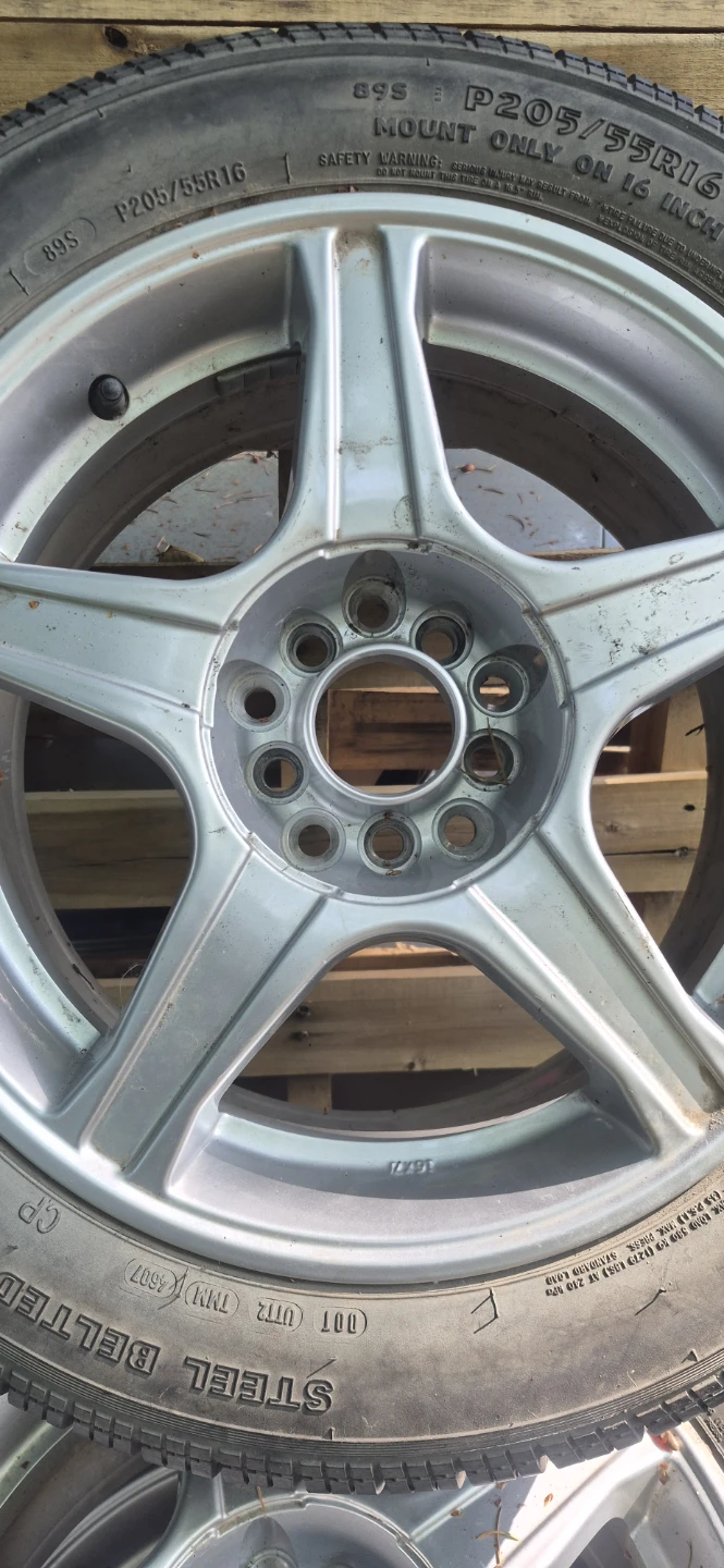 P205/55R16 Steel Belted Tires with Rims - photo 2