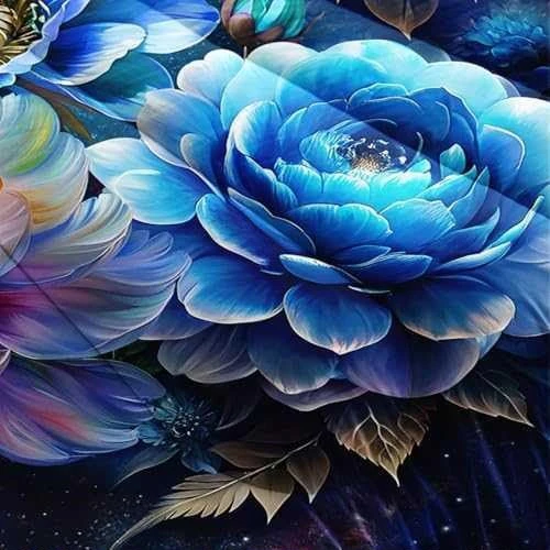 Blue Floral Duvet Cover Set - photo 3