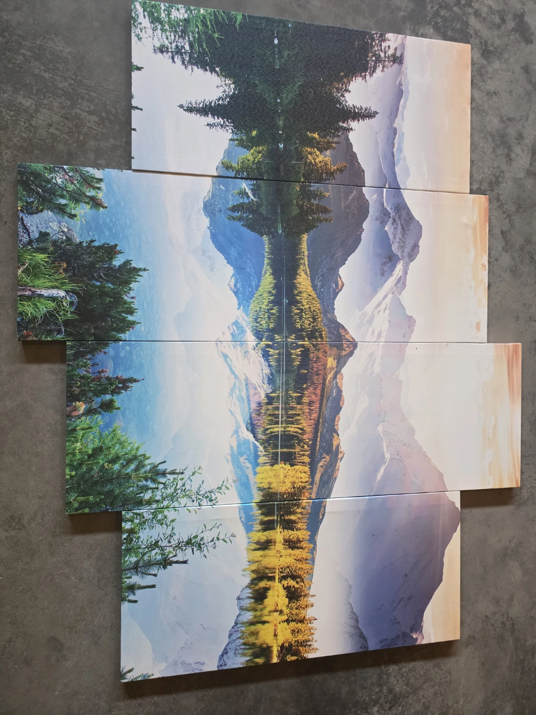 Set of 4 Landscape Canvas Wall Art Prints