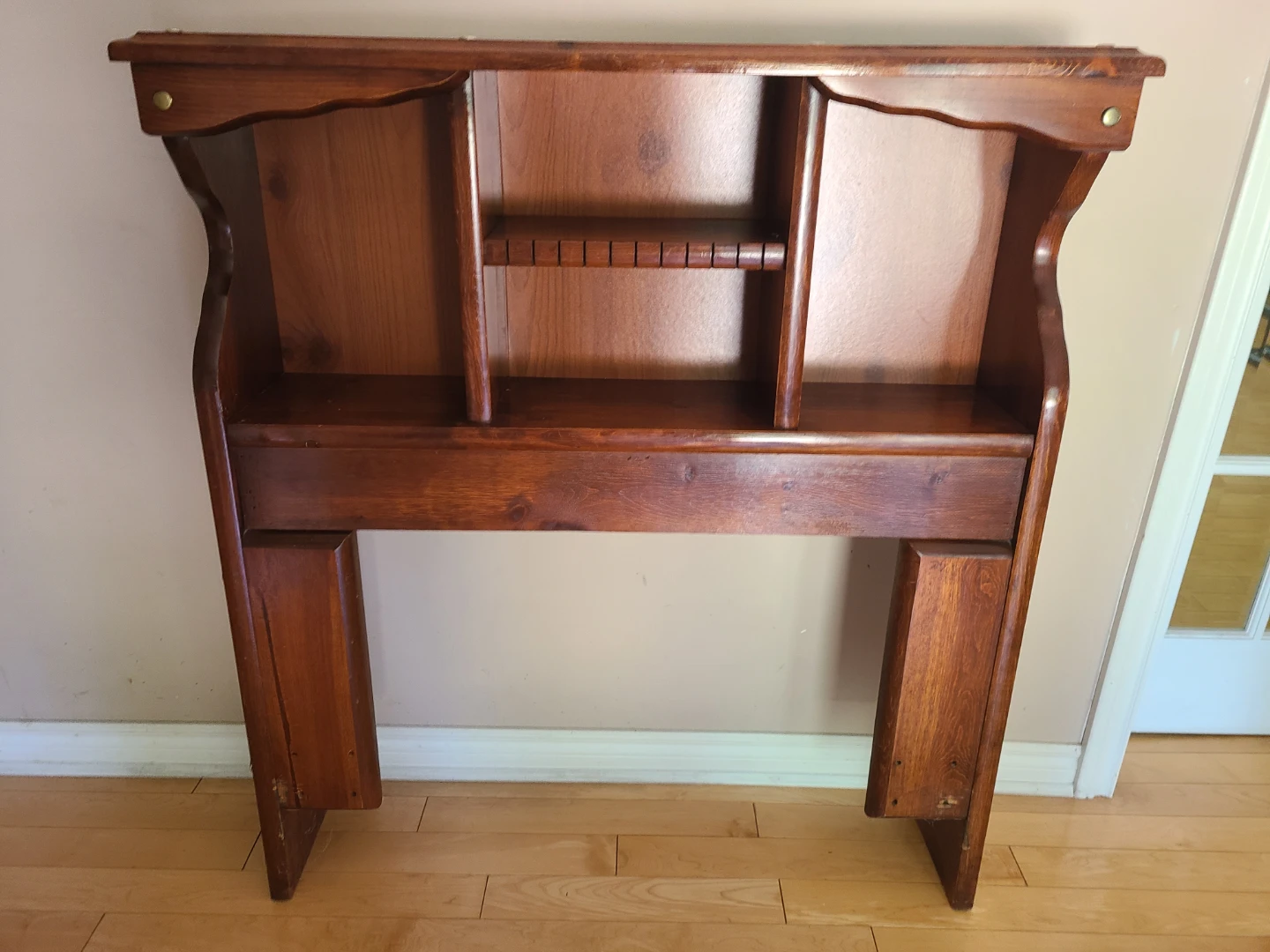 Free Wooden Headboard with Shelves (single/twin) #2