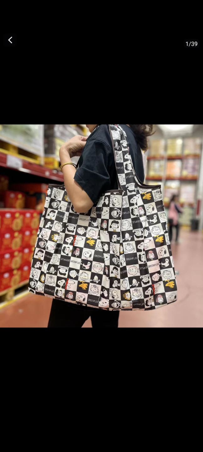 New Peanuts Snoopy & Friends Reusable Shopping Bag - photo 2