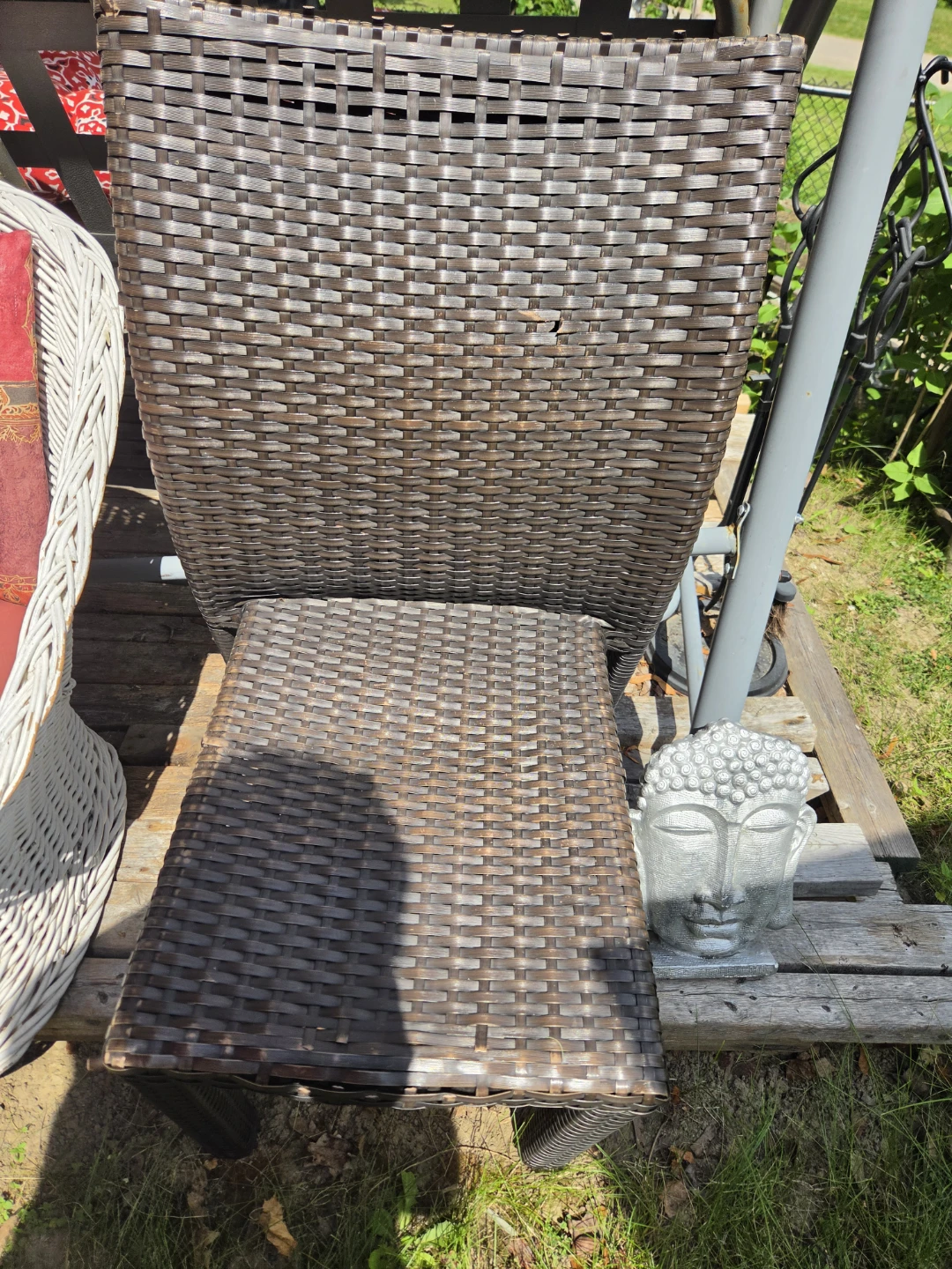 Wicker patio chair