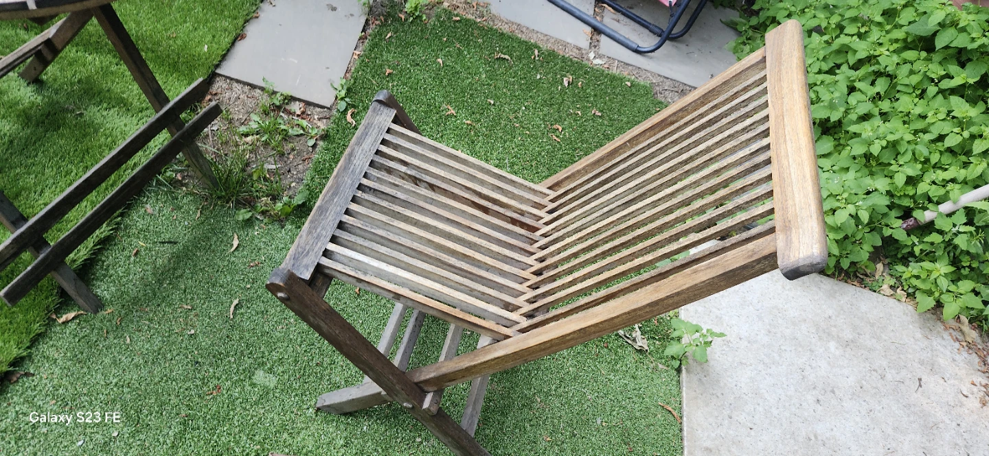 Wooden Folding Bistro Set. Price firm - photo 5