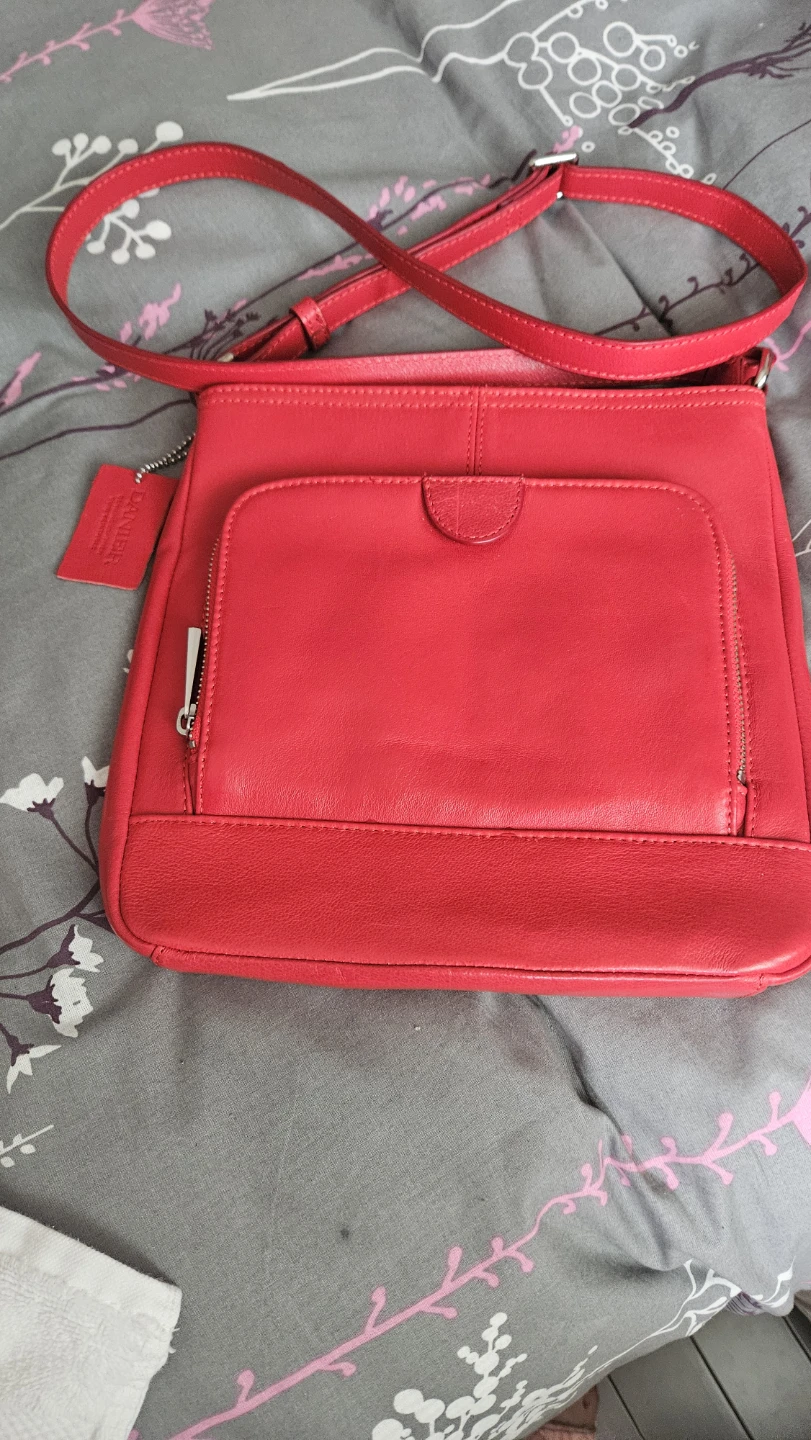 Red Leather Crossbody Bag